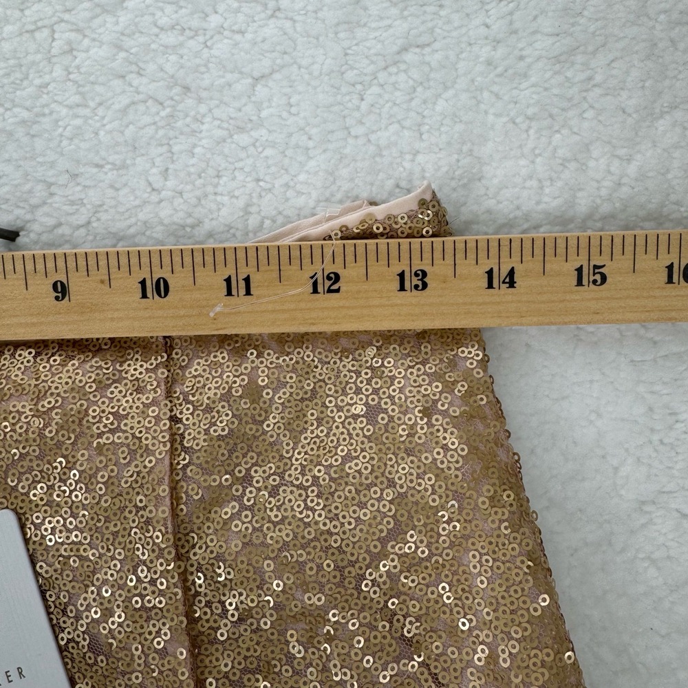 Ted Baker Velina Asymmetric Hem Sequin Embellished Midi Skirt Sz 1 NWT - Picture 7 of 10